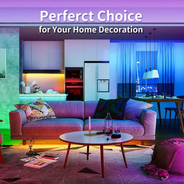 Tenmiro Led Lights for Bedroom 100ft(2 Rolls of 50ft) Smart ... - Image 6
