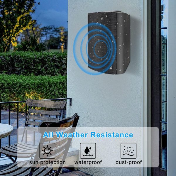Herdio 5.25 Inches 600 Watts Outdoor Speakers Wired Waterpro... - Image 4