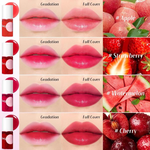 bayfree Lip Tint Stain Set, Lip Stain Long Lasting Waterproo... - Image 3