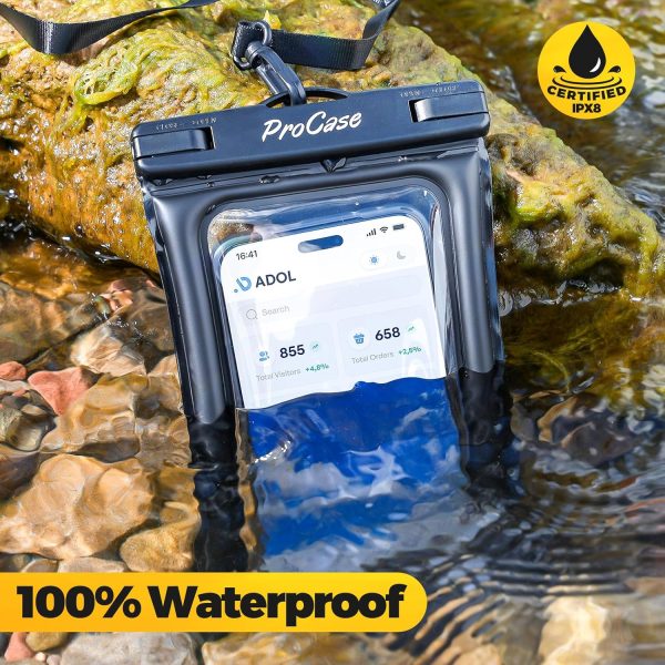 ProCase 2 Pack Waterproof Phone Pouch, Water Proof Floating ... - Image 3