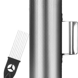12" x 4" Metal Guiro Shaker Stainless Steel Guiro Instrument...