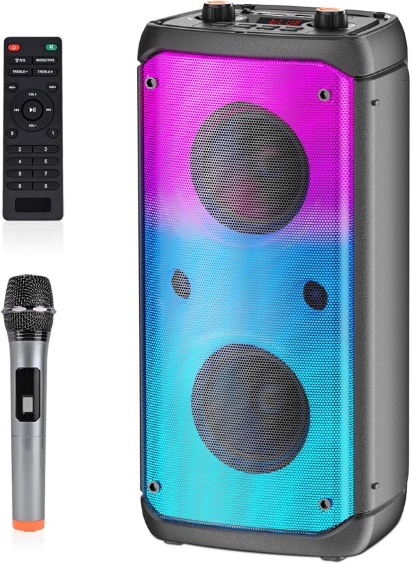 TAMPROAD Bluetooth Speaker, 80W Peak Wireless TWS Portable O...