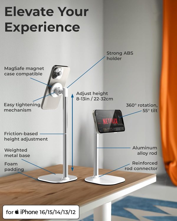 Cooper MagStand, Adjustable iPhone Stand for Desk & Video Re... - Image 6
