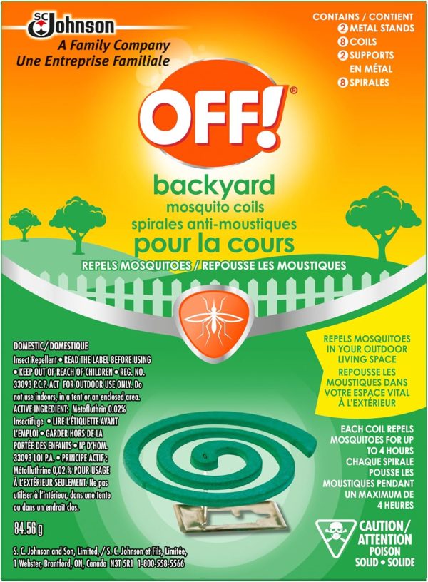 OFF! Backyard Mosquito Repellent Coils, Ideal Camping and Ou...
