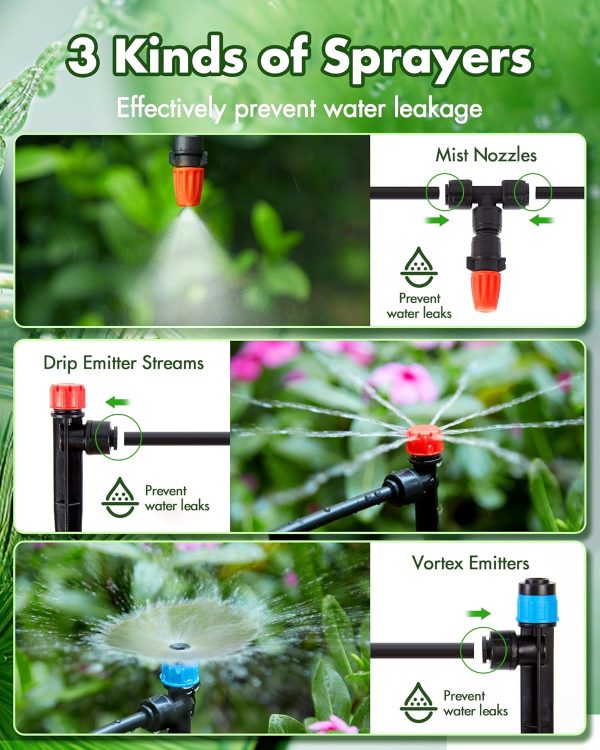 240FT Drip Irrigation System Kits - Automatic Garden Waterin... - Image 3