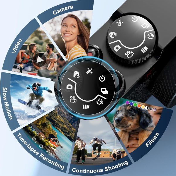 Digital Camera, 64MP Cameras for Photography, 5K Vlogging Ca... - Image 4