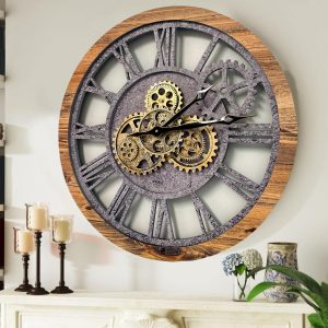 The Gears Clock The Original Real Moving Gear Wall Clock Vin...
