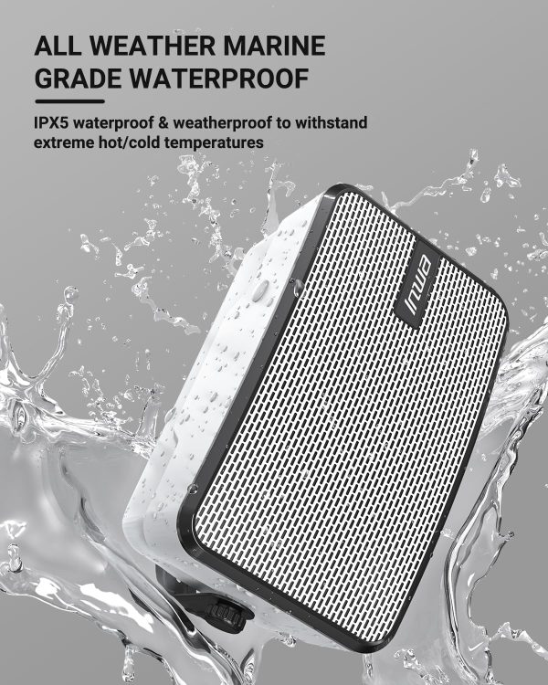 Inwa Outdoor Bluetooth Speakers, IPX5 Waterproof 400W Wall M... - Image 5