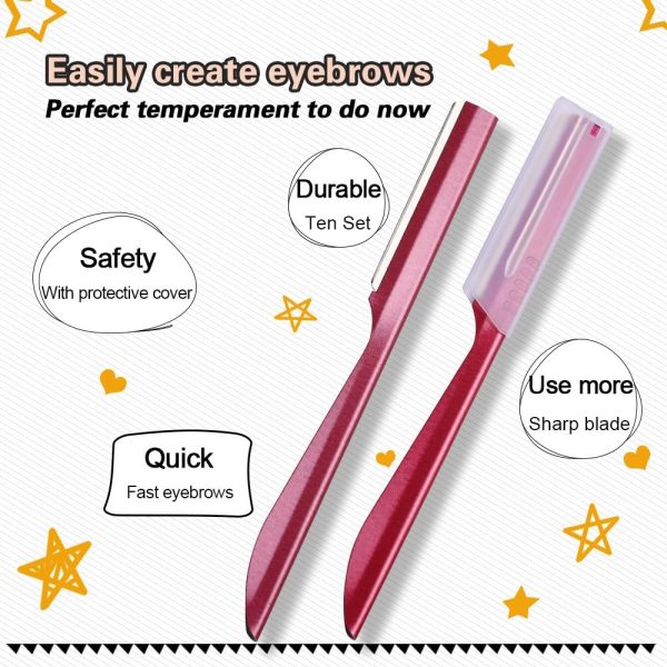 Eyebrow Razors，Multifunctional Stainless Steel Eyebrow Trimm... - Image 6
