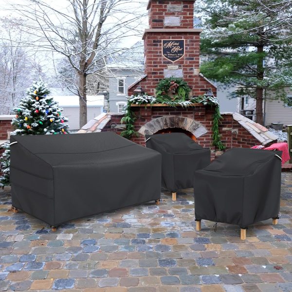 Gasadar Patio Sofa Cover Waterproof for 2-Seater Outdoor Sof... - Image 7