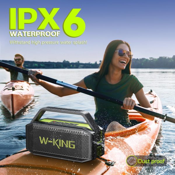 W-KING Bluetooth Speaker - (100W PEAK)60W Rich Bass, IPX6 Wa... - Image 3