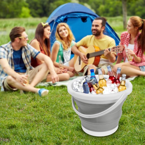 10L Collapsible Bucket and Mop Bucket, Folding Ice Buckets f... - Image 3