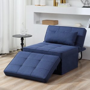 Sofa Bed, 4 in 1 Multi-Function Folding Ottoman Breathable L...