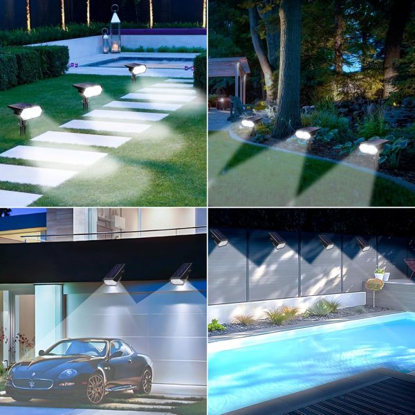 Solar Spot Lights Outdoor Waterproof IP65, 49 LED Solar Ligh... - Image 5