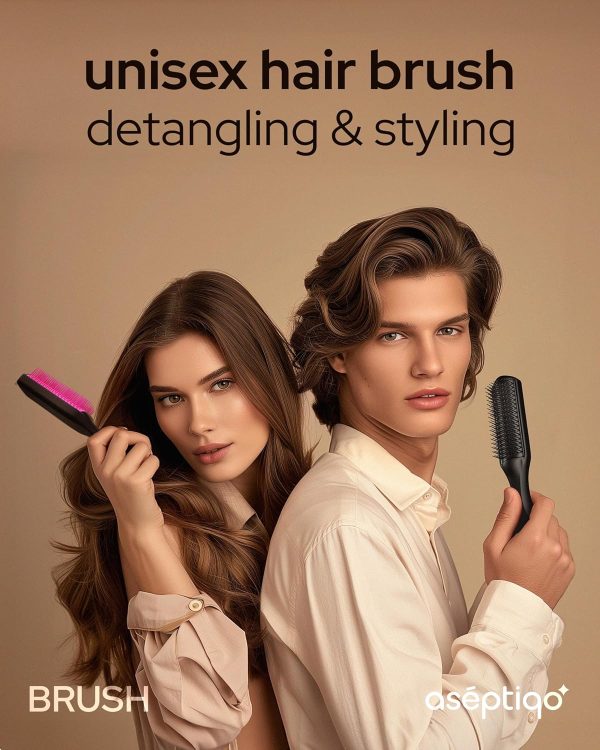 Aséptiqo Brush - Premium Detangling Anti-Static Hair Brush, ... - Image 6