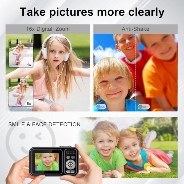 JVSCAM Digital Camera, Autofocus 48MP Kids Camera, FHD 1080P... - Image 5