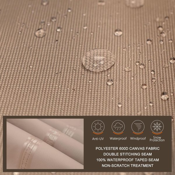 ULTCOVER Round Patio Furniture Cover - Outdoor Waterproof Ta... - Image 5