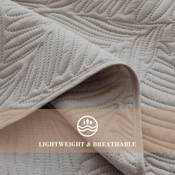 Exclusivo Mezcla Queen Quilt Bedding Set, Lightweight Light ... - Image 5