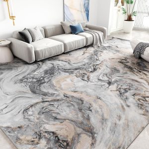 5x7 Area Rugs for Living Room, Modern Abstract Rug for Bedro...