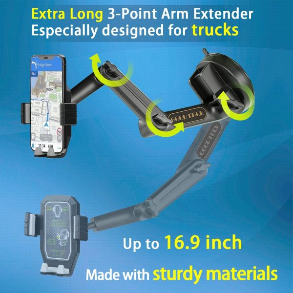 EVEMANT Phone Mount for Truck, Truck Phone Holder Mount Heav... - Image 4