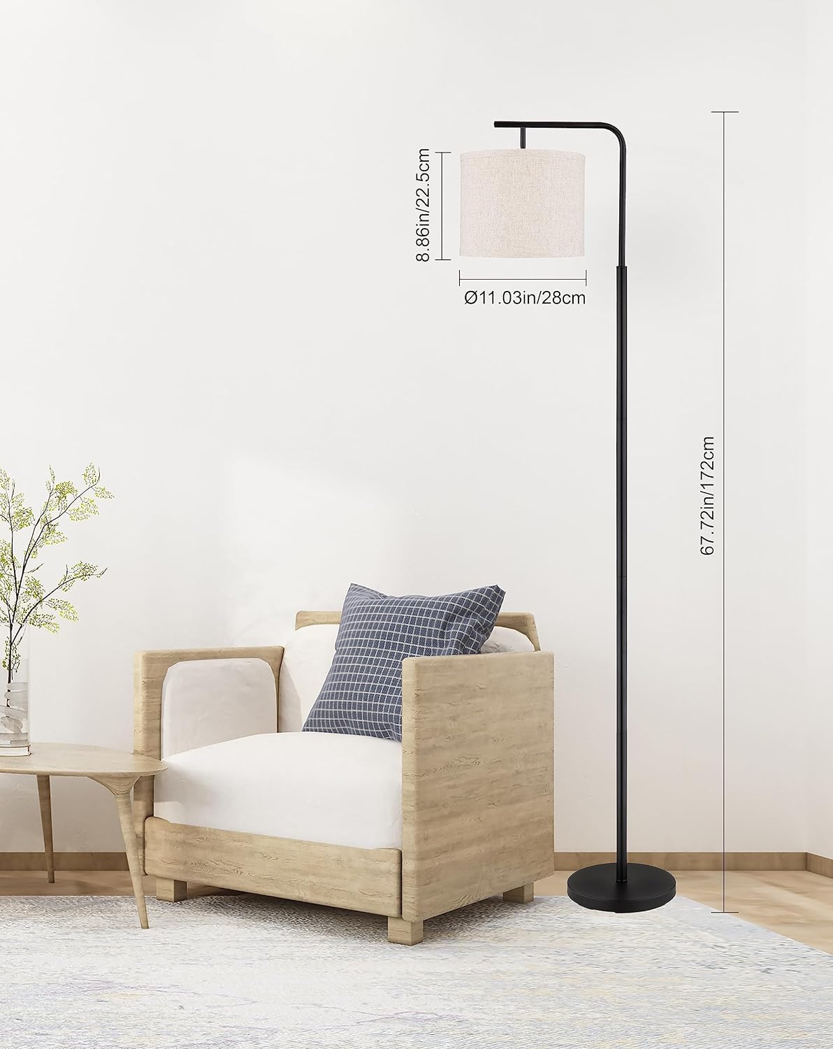 Ruiever Floor Lamp for Living Room with 3 Color Temperatures…