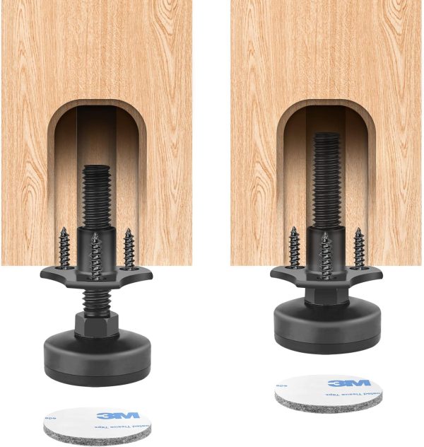 Adjustable Leveling Feet Furniture Levelers Table Feet Heavy... - Image 3