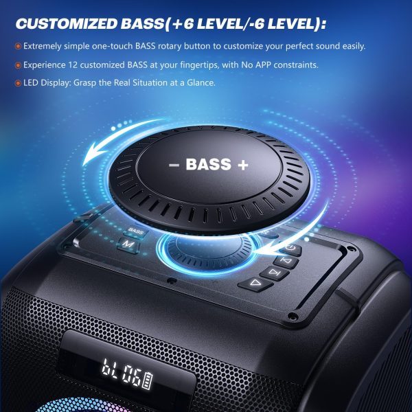 W-KING 270W PEAK Bluetooth Speaker Wireless Portable Loudest... - Image 2