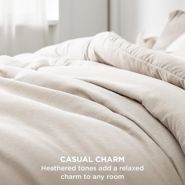 Bedsure Soft Queen Comforter Set - Beige Bedding Comforter S... - Image 3