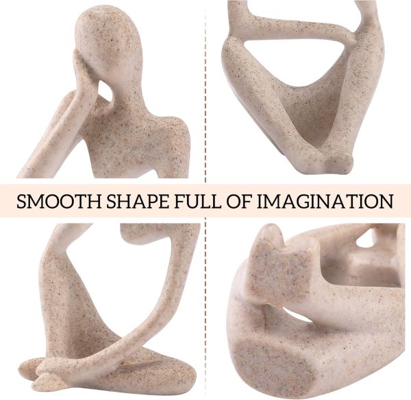 Winshall Home Accents - Resin Thinker Statue 3 PCS, Abstract... - Image 5