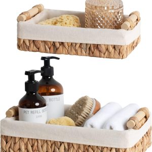 StorageWorks Small Wicker Baskets for Organizing, Decorative...