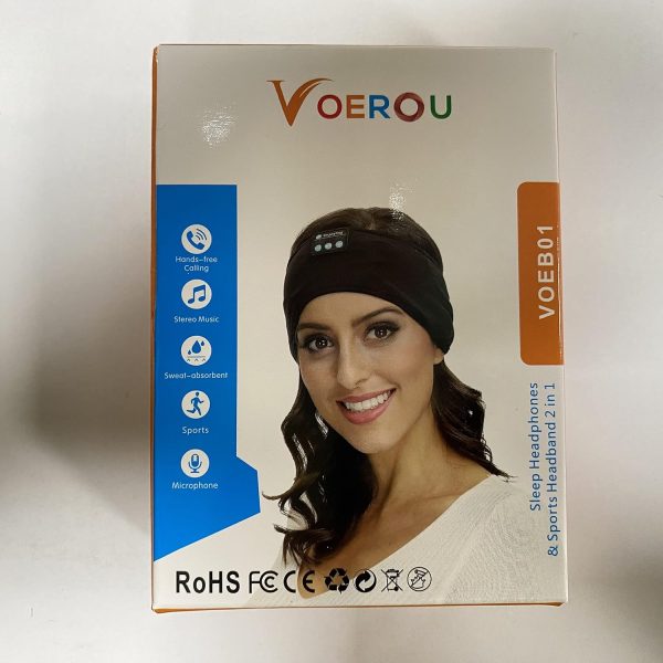 Voerou Sleep Headphones Sports Headband,Bluetooth Sleep Mask... - Image 9