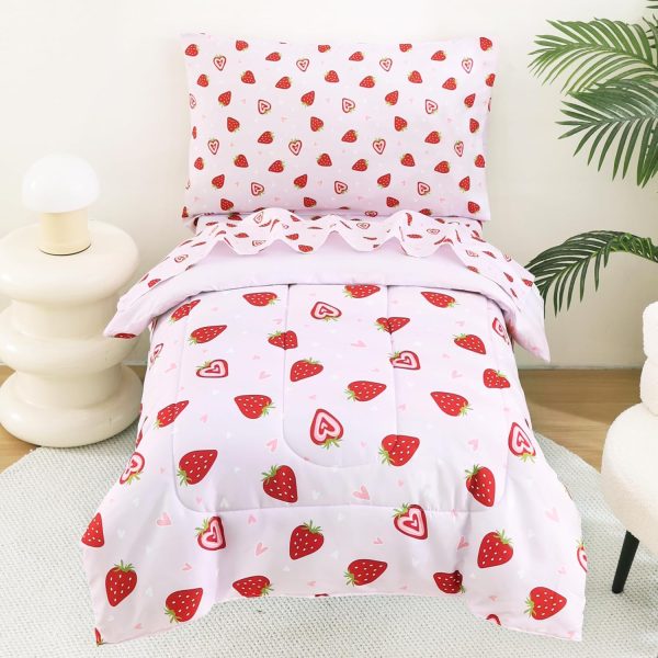 Lasoftan Toddler Bedding Set, Toddler Bed Comforter Sets for...