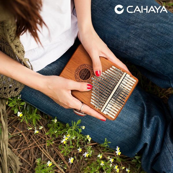 CAHAYA Kalimba Thumb Piano Beginner Set 17-Key Wooden Thumb ... - Image 8