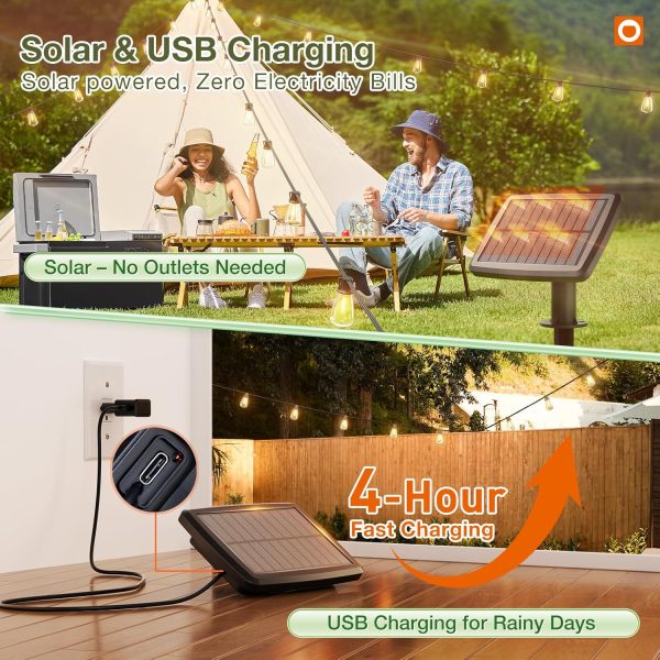 addlon 48FT Solar Lights Outdoor Waterproof,String Lights Ou... - Image 3