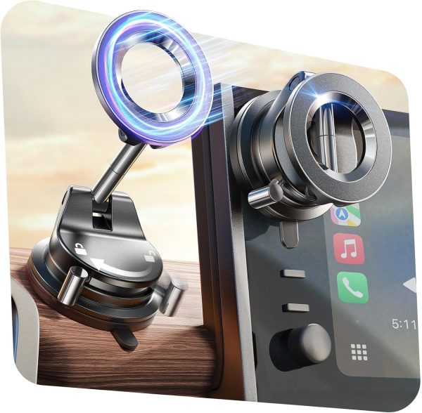 LISEN 2025 Magsafe Car Mount Vacuum Magnetic Car Phone Holde...
