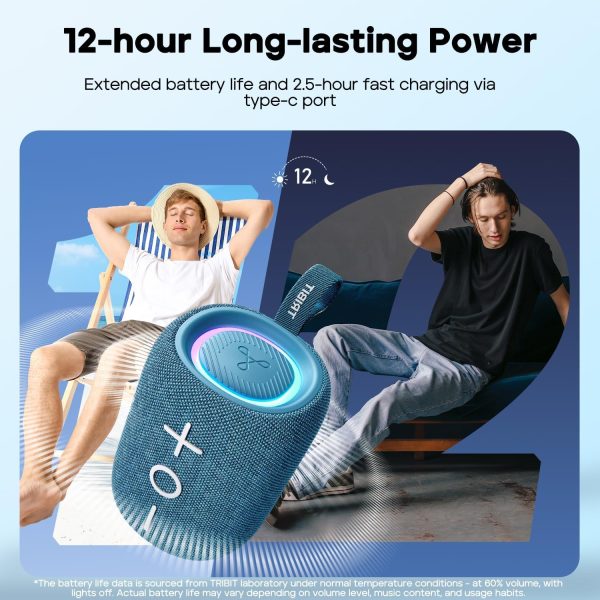 Tribit Portable Bluetooth Speaker StormBox Mini, 12W Wireles... - Image 4