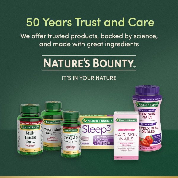 Nature’s Bounty Hair, Skin, Nails Gummies with Biotin, 80 Gu... - Image 6
