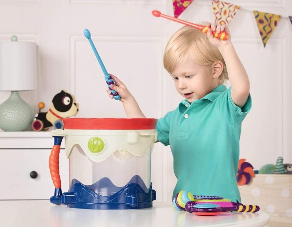 B. Toys – Musical Drum – 7 Instruments Toy Drum Kit – Drumro... - Image 2