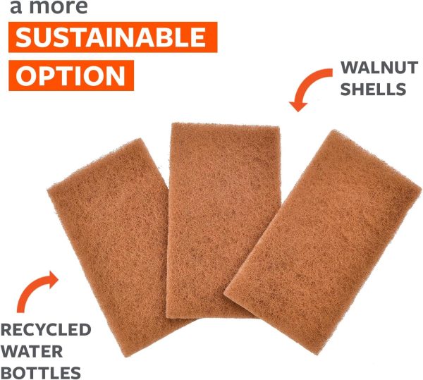 Full Circle Neat Nut Walnut Shell Scouring Pads, Non-Scratch... - Image 3