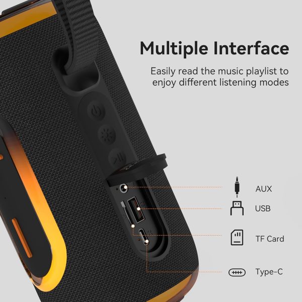 Oraolo Bluetooth Speaker, Portable Speaker with 24W Loud Ste... - Image 6