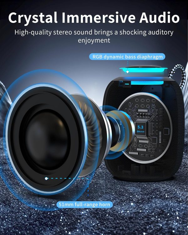 Oraolo Bluetooth Speaker, IPX7 Waterproof Portable Bluetooth... - Image 6