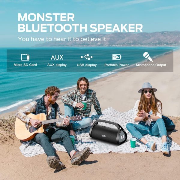 Monster Adventurer Max Bluetooth Speaker, IPX7 Waterproof Ou... - Image 8