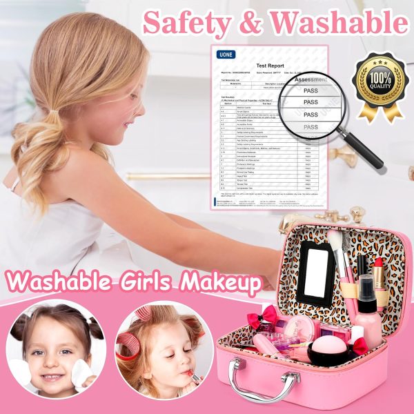 Kids Makeup Kit Girls Toys,Washable Makeup Kit Real Cosmetic... - Image 4