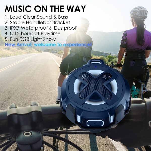 XLeader Portable Bluetooth Speaker with Handlebar Mount for ... - Image 2