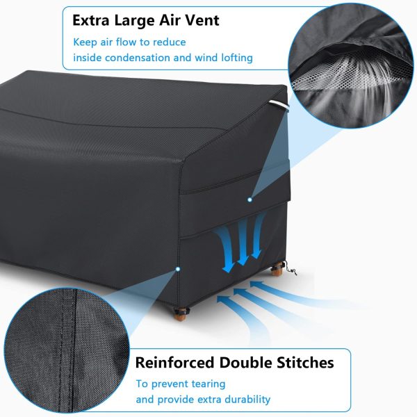 Gasadar Patio Sofa Cover Waterproof for 2-Seater Outdoor Sof... - Image 4