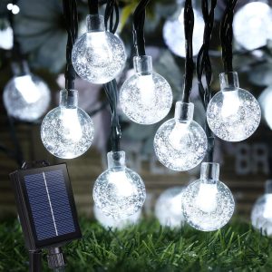 Joomer Solar String Lights Outdoor 39FT 60LED Solar Globe St...