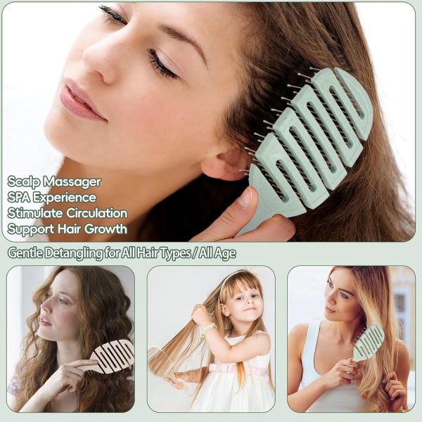 Gelapa 2pcs Detangling Hair Brush, Soft Hair Brush for Women... - Image 4