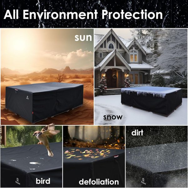 Patio Furniture Covers Outdoor Waterproof Table Sectional Se... - Image 5