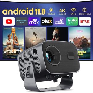 【Netflix auto Update】 360° Rotating Android Projector,720P N...