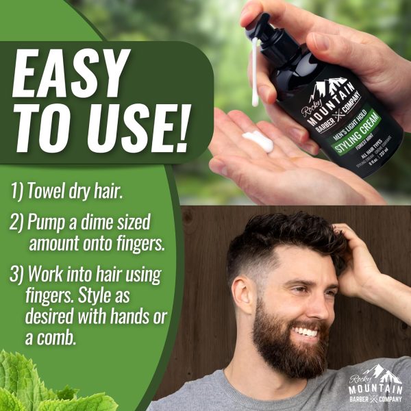 Men’s Hair Styling Cream - Made in Canada - Style Your Hair ... - Image 5